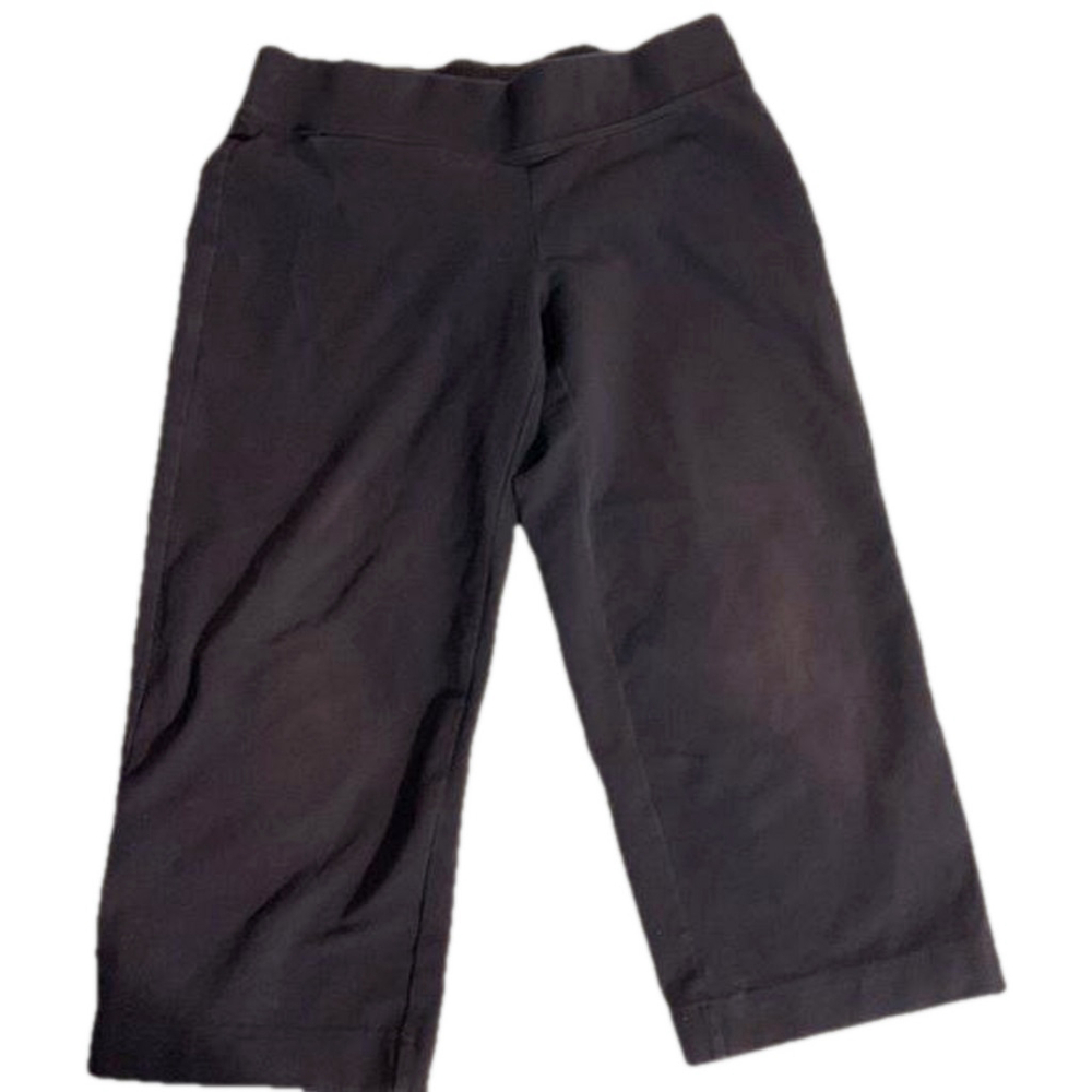 Lands End black starfish crop leggings small